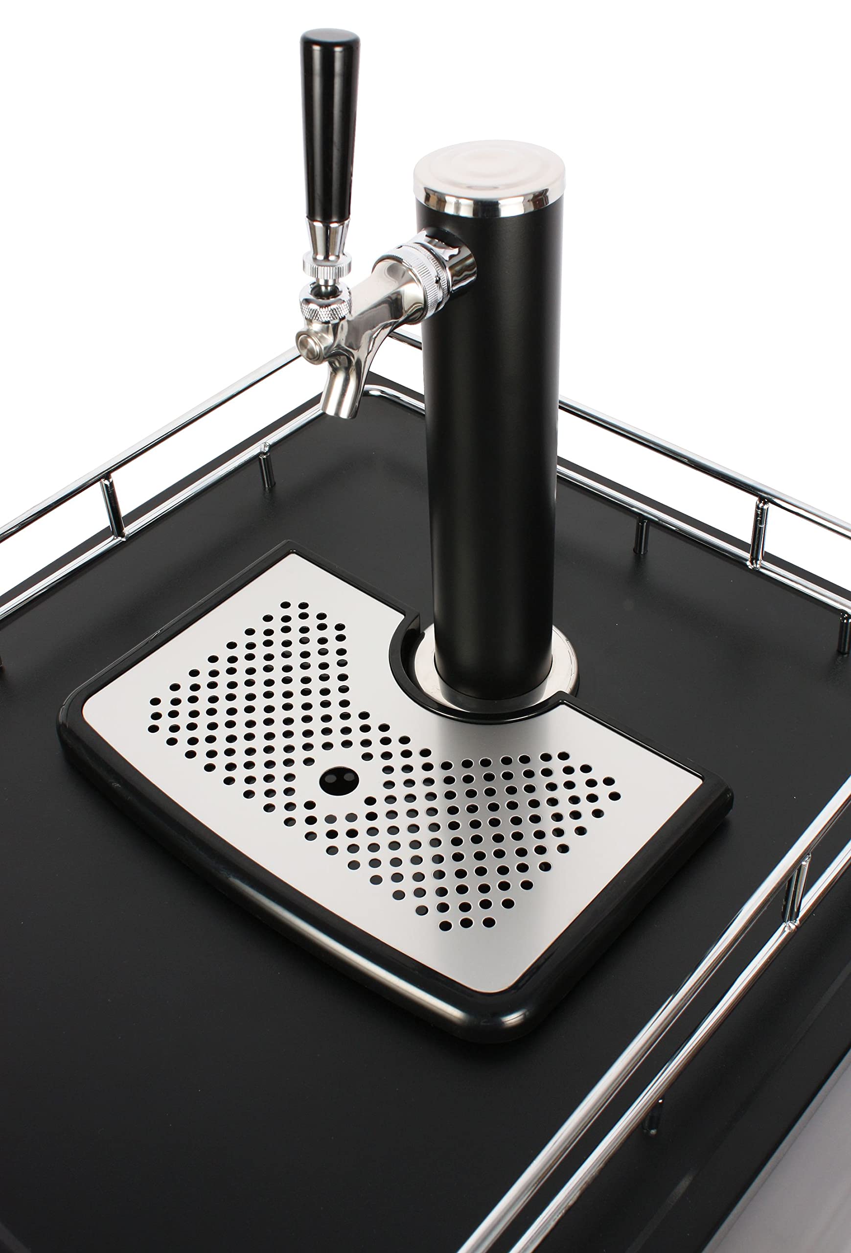 El Fuego® Bierfasskühler mit Zapfanlage, inkl. vollständigem Montageset und Gasflasche, mit Rädern, Bierkühler, Bierzapfanlage, Outdoorküche, BBQ, Bierfass, AY 5992