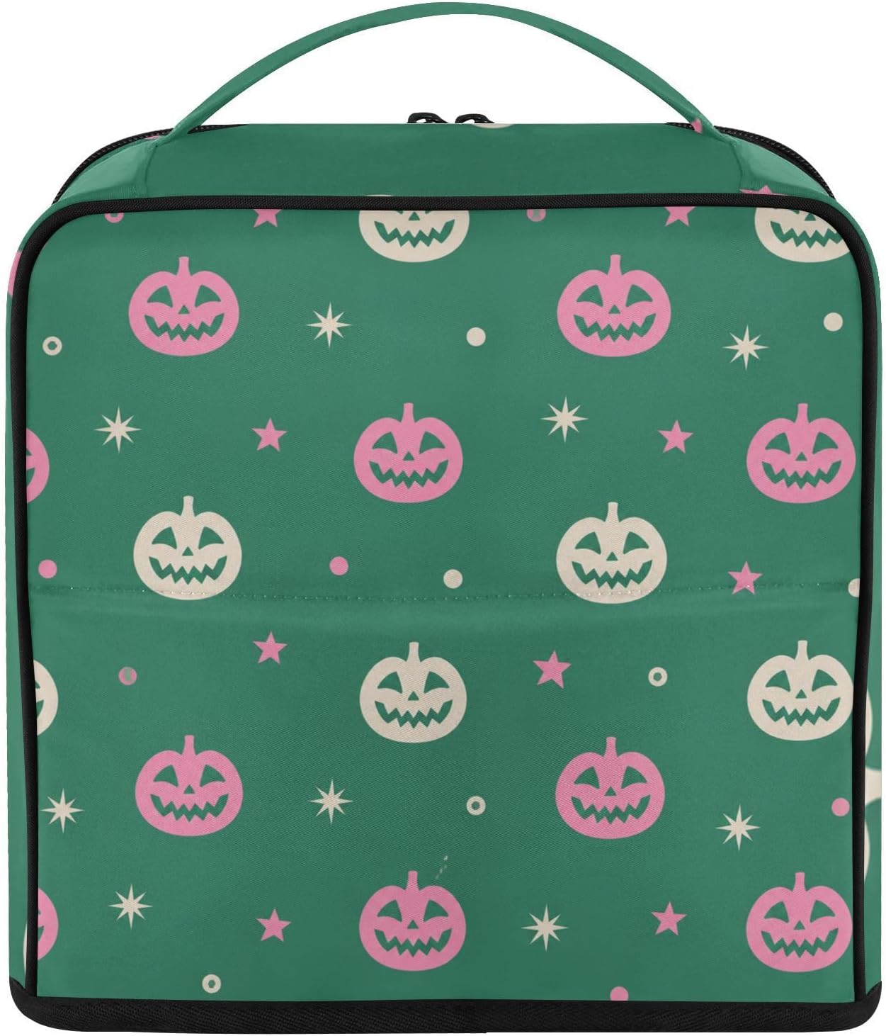 Standing Makeup Bag Organizer Green pumpkin Travel Toiletry Bag