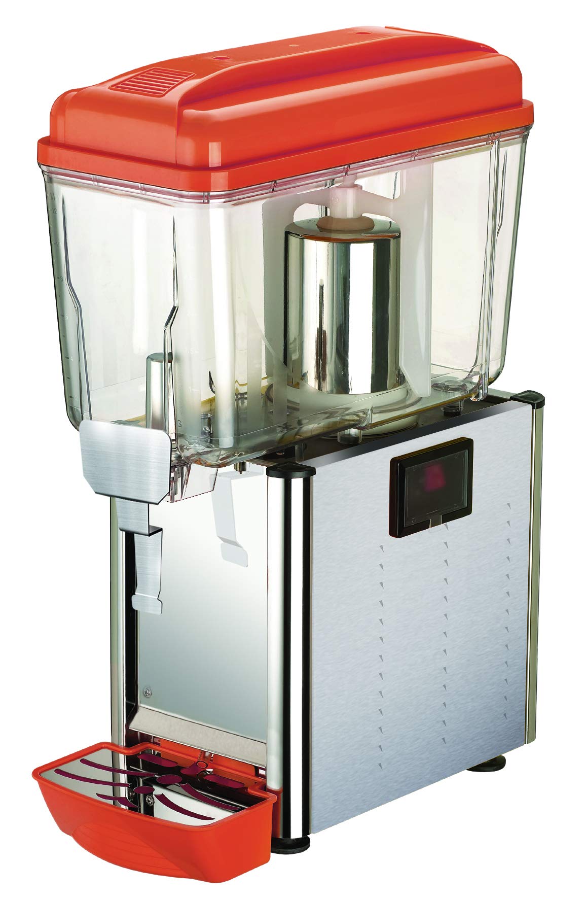 Hakka Commercial Beverage Dispenser, 12 Liter Bowl Refrigerated Juice Dispenser with Thermostat Controlle Stainless Steel Food Grade Ice Tea Drink Dispenser for Cold Drink Restaurant Hotel Party