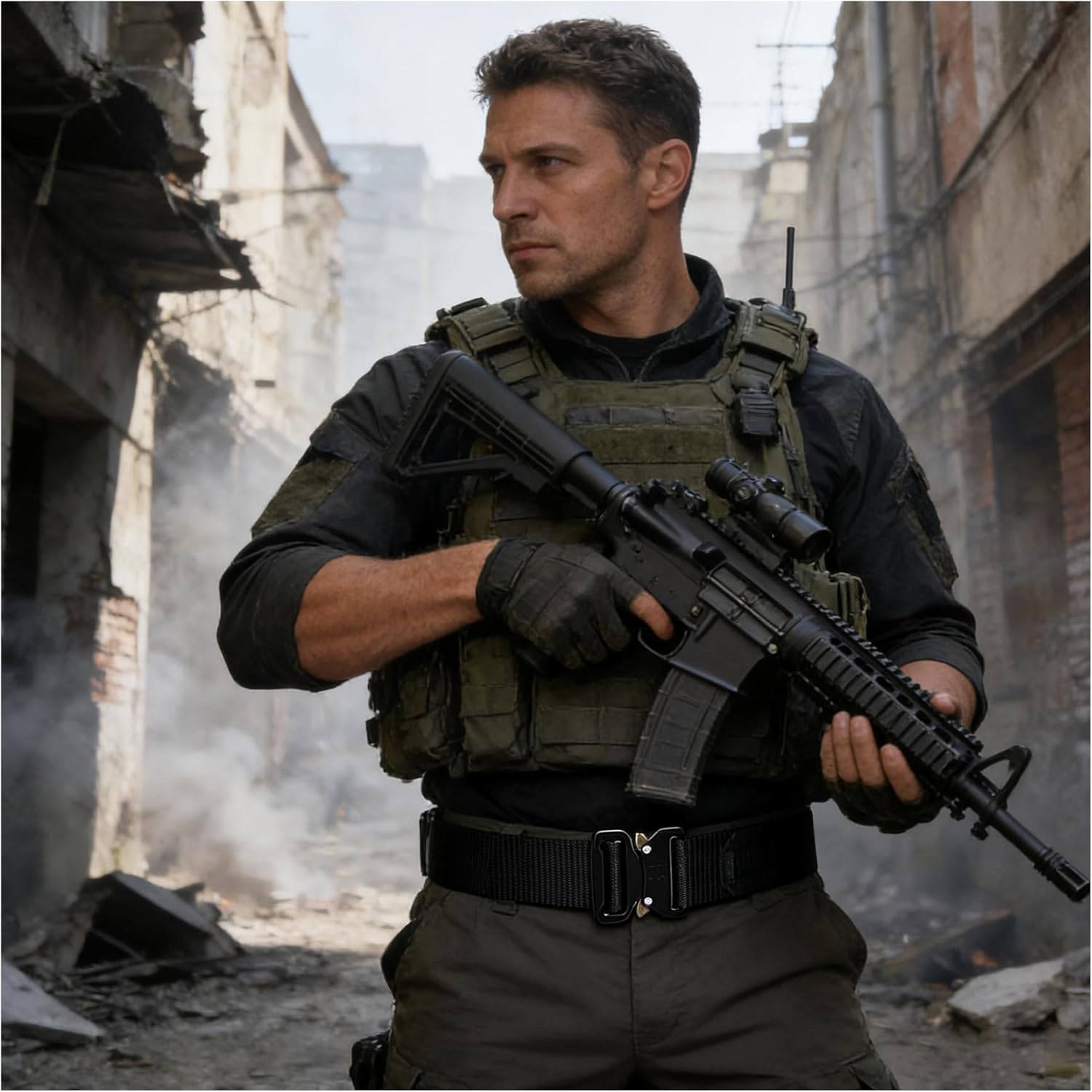 Tactical Belts - 1.75 Inch Tactical MOLLE Duty Belt with Quick-Release Buckle - Law Enforcement Belts - Image 8