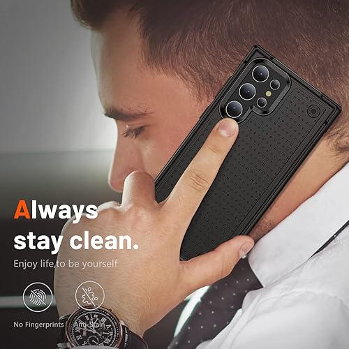 Miniatura 7 de Funda para Samsung Galaxy S23 Ultra, a prueba de golpes, goma de silicona 3 en 1 con PC duro, protección de cuerpo completo resistente para Samsung