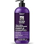 VANIDOX Brass Toning Purple Shampoo for Grey and Silver Hair, Infused with Purple Pigment, Sulfate Free Shampoo for Gray and Silver Hair (16 fl oz)