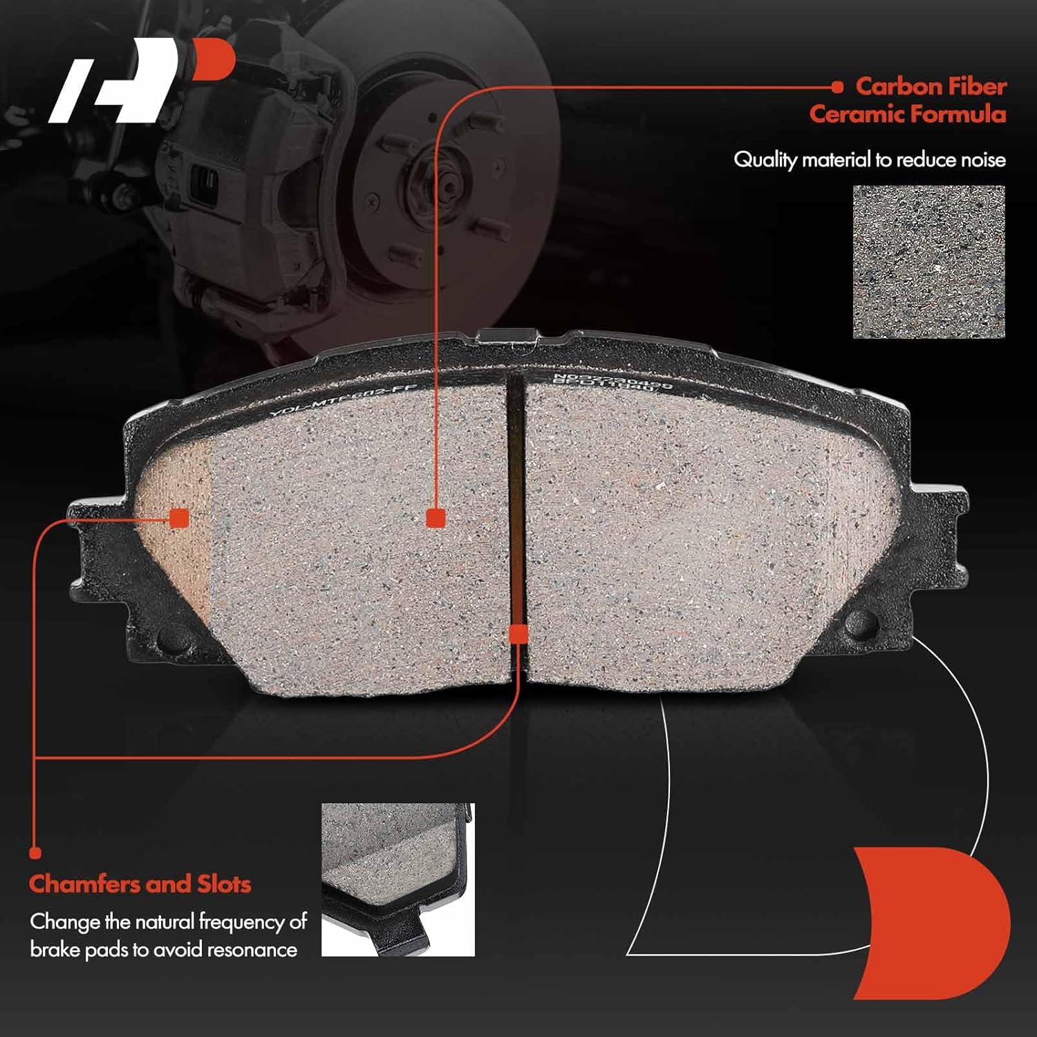 A-Premium Front Disc Brake Rotors Ceramic Brakes Pads + Rear Brake Drums Brake Shoes Compatible with Select Toyota Models - Yaris 2007-2014, 12 Pcs
