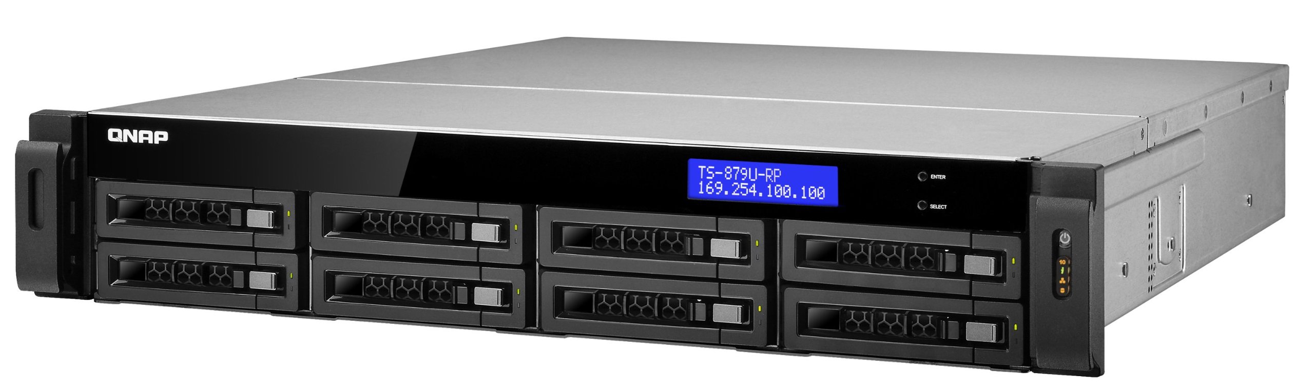 Qnap TS-879U-RP - Servidor NAS de 8 bahías, Negro