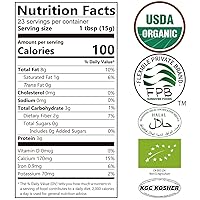 Vista 2 de ONETANG Polvo de sésamo blanco orgánico, sin azúcar, a base de plantas, tostado a baja temperatura, HALAL, sin OMG, pasta de sésamo blanco 12.3 oz