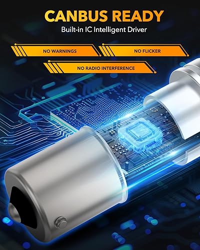 Miniatura 12 de OXILAM Bombilla LED 912 921 mejorada, luces de marcha atrás, bombillas de respaldo para automóvil, brillo 300% más alto, 6000 K, blanco