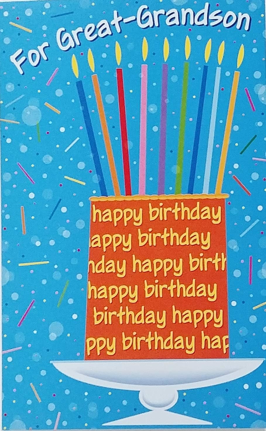 Happy Birthday Great-Grandson Greeting Card -May All Your Wishes Come True