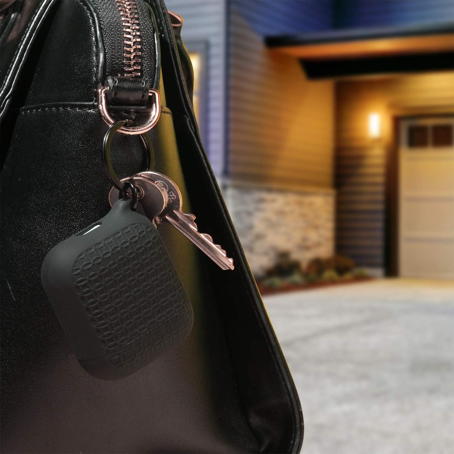 Uр Tо 40% оƒƒ Keyring Case for AirPods 1 & 2 - Silicone AirPods Case with Textured Pattern, Charging Light Visible, Extra Grippy Surface Finish