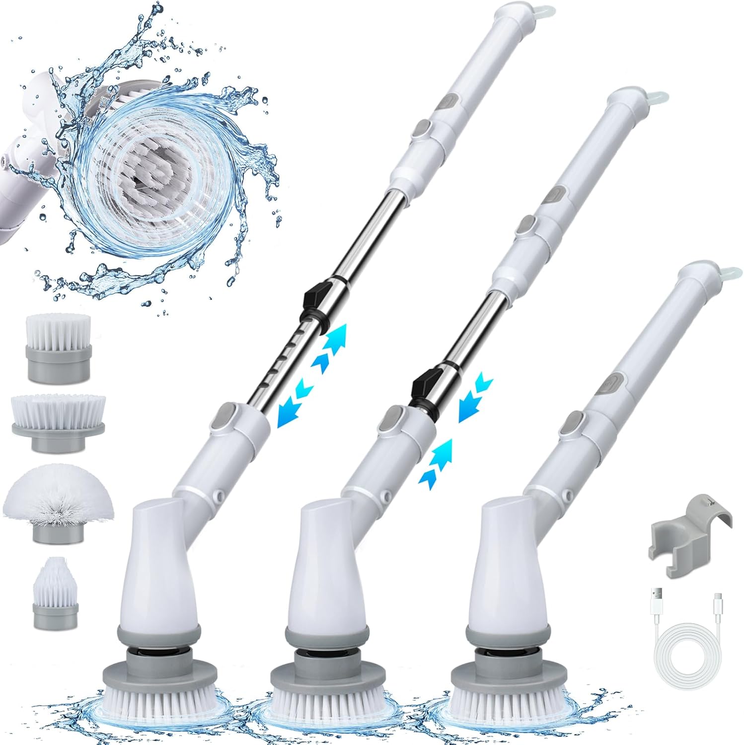 Electric Spin Scrubber, 2023 Upgraded Cordless Shower