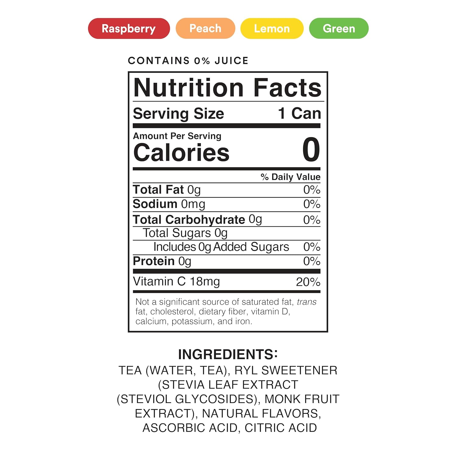 Ryl Iced Tea, Variety Pack, Antioxidant Superblend, No Artificial Ingredients, 16.0 Fl Oz (12-Pack) - Image 2