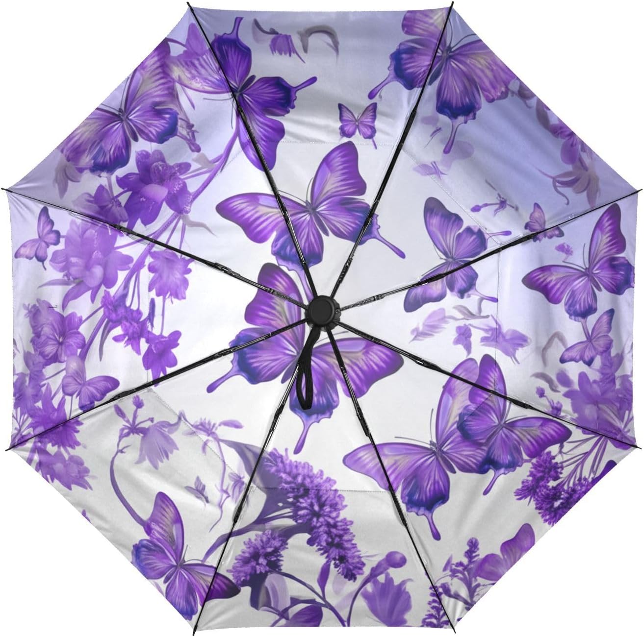 ODAWA Windproof Travel Umbrella Cartoon Eagles Eyes Travel Compact Umbrella