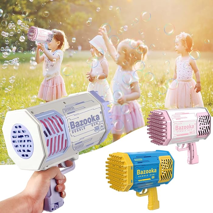 Buy Bubble GunBazooka Launcher Bubble Machine with Colorful Lights