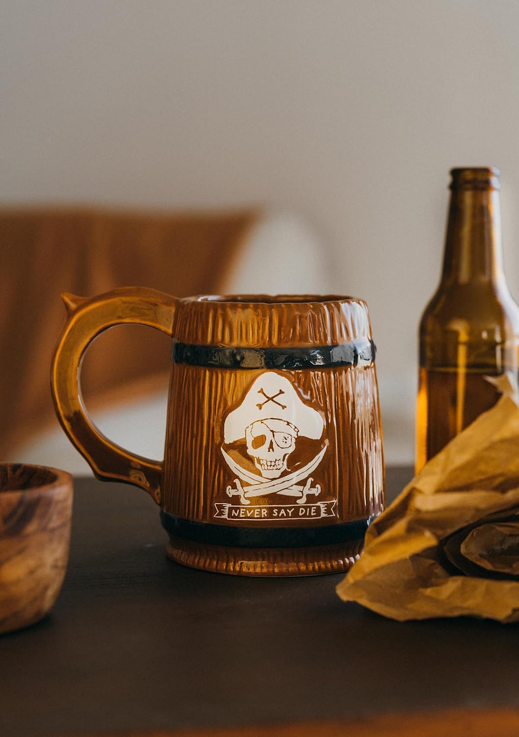 Grupo Erik The Goonies Tankard | 600ml - 20.3 oz - 1 Pint Capacity / 6.3 x 5.1 x 4.2 inches - 16 x 13 x 10.8 cm | Beer Mug | Goonies Merchandise | The Goonies Gifts | Viking Mug | 1 Pint Glass image 3