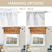 Vista 891 de Cenefas de cocina modernas con patrón de cobre marrón dorado para ventanas, cenefas opacas abstractas de marcas de arañazos y cortinas opacas