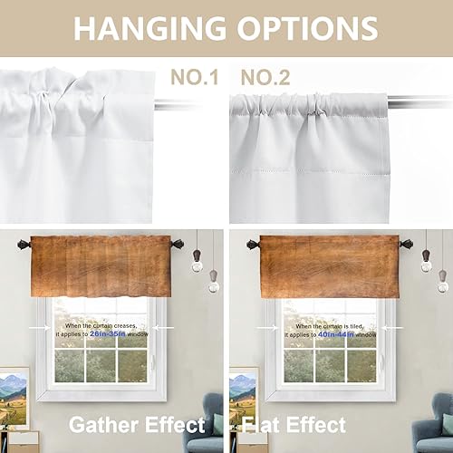 Miniatura 891 de Cenefas de cocina modernas con patrón de cobre marrón dorado para ventanas, cenefas opacas abstractas de marcas de arañazos y cortinas opacas