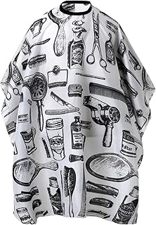 Professional Hair Cutting Cape with Adjustable Snap Closure, Salon Barber Cape,Waterproof Hairdressing Salon Cape - 50" x 60"