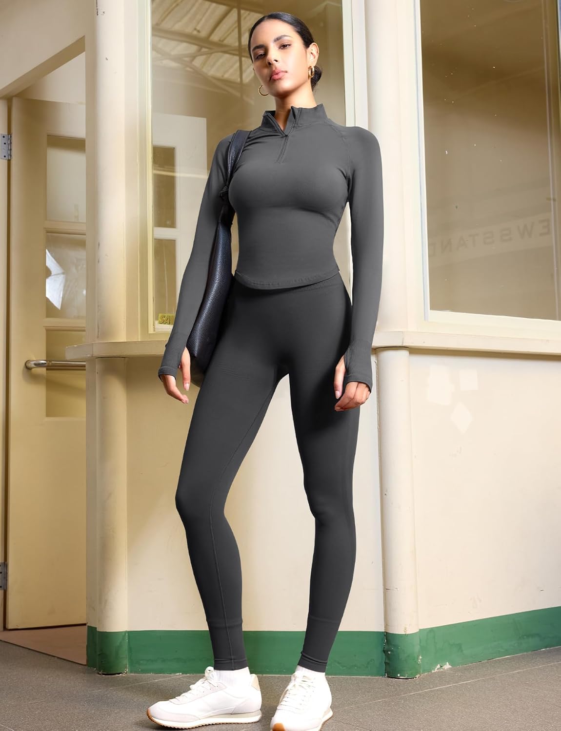 YEOREO Seamless Workout Leggings for Women Butt Lifting Hidden Scrunch Leggings High Waisted Gym Yoga Lilliean Impact Pants - Image 3