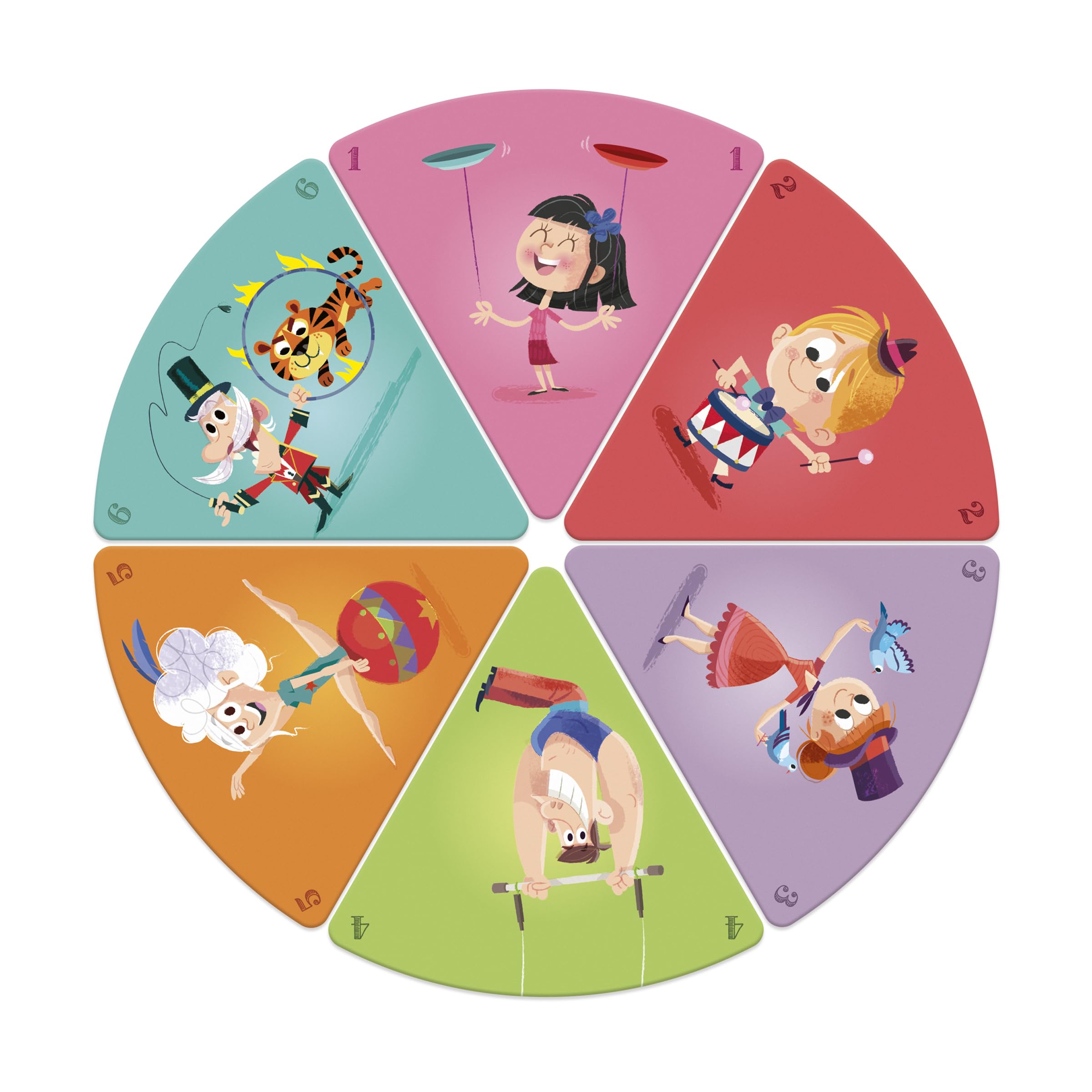 Janod - Coffret Multi-Jeux Carrousel - Jeux de Société Classiques - Dames, Petits Chevaux, Nain Jaune, 7 Familles, Jeu de l'oie - Dès 5 Ans, J02742