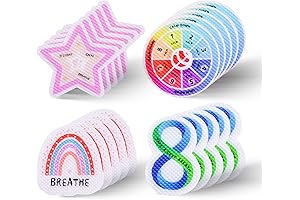 20 Pcs Textured Strips, Calming Tactile Sensory Stickers Cools Anxiety, Sensitizes Senses,...
