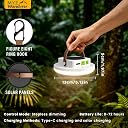 Solar Camping Lights 100 LEDs 4500 Lumens 45W 7200mAh Portable Gear Power Outage Emergency for Home , USB Outdoor Rechargeable Hanging Lantern Canopy Tent Light gallery image