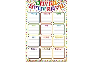 FaCraft Classroom Birthday Calendar - Celebrate Birthdays with Style and Convenience