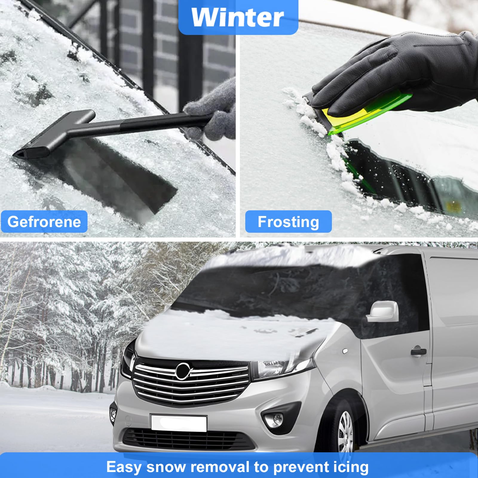 Auto Windschutzscheiben Abdeckung Ersatz für Renault Trafic 2014-2024, 600D Frontscheibe Wrap Cover Wasserdicht Wetterfest Anti Frost Frontscheibenabdeckung,Scheibenabdeckung, 100% Verdunkelung
