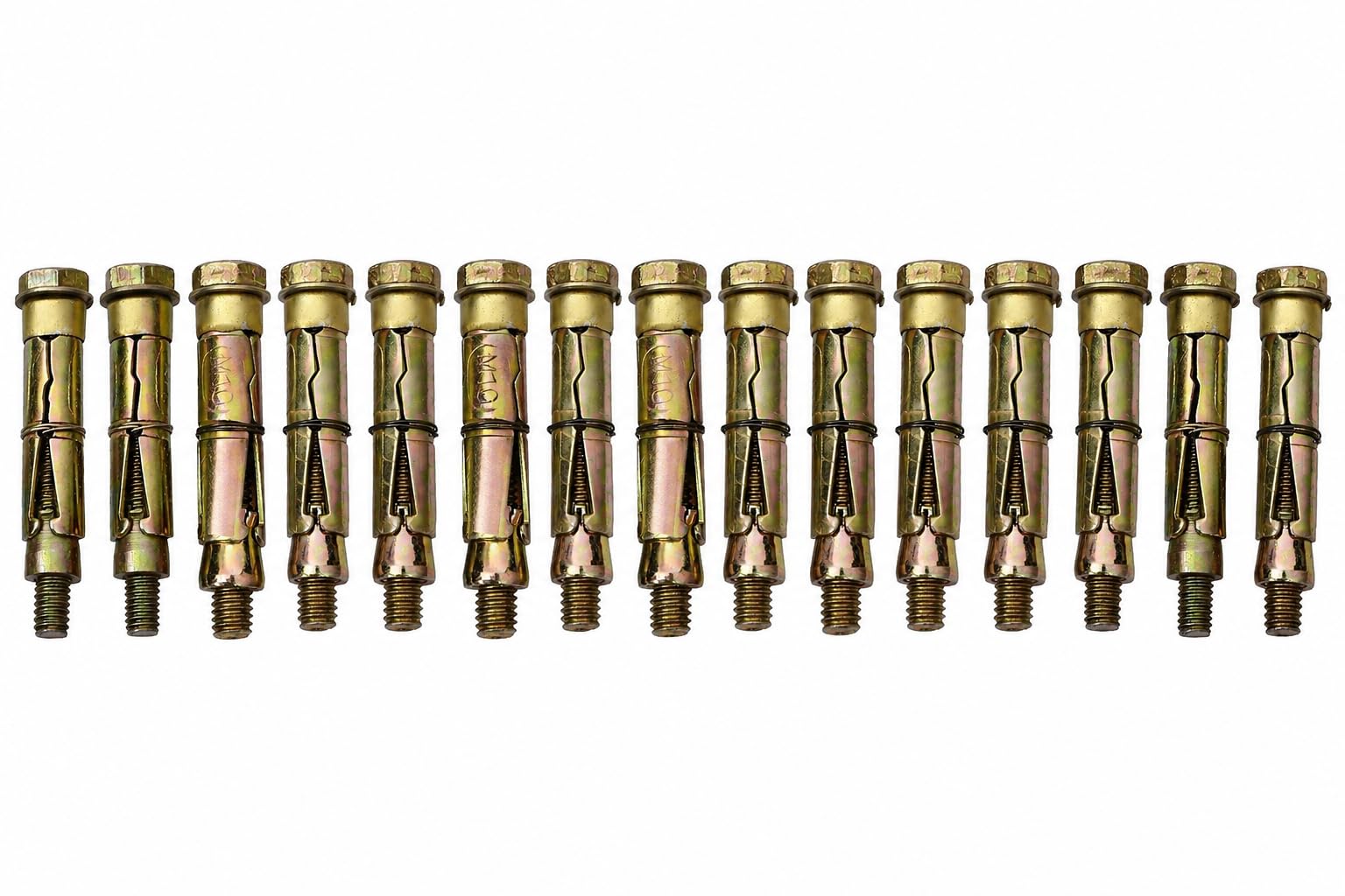 Fasteners King Lucky Iron Metal Rawal Bolt 10 MM Wall Anchor Bolt Fastener Rust-Proof Fasteners for Concrete and Masonry Walls Mounting Shelves Cabinets - Pack of 15-image-40