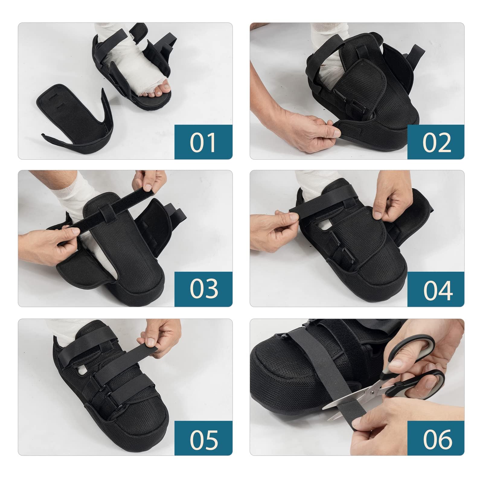 Zapato postoperatorio con puntera cerrada, botas médicas para caminar con puntera rota, ortopédico para postjuanetes, soporte quirúrgico de dedo en martillo (XL)