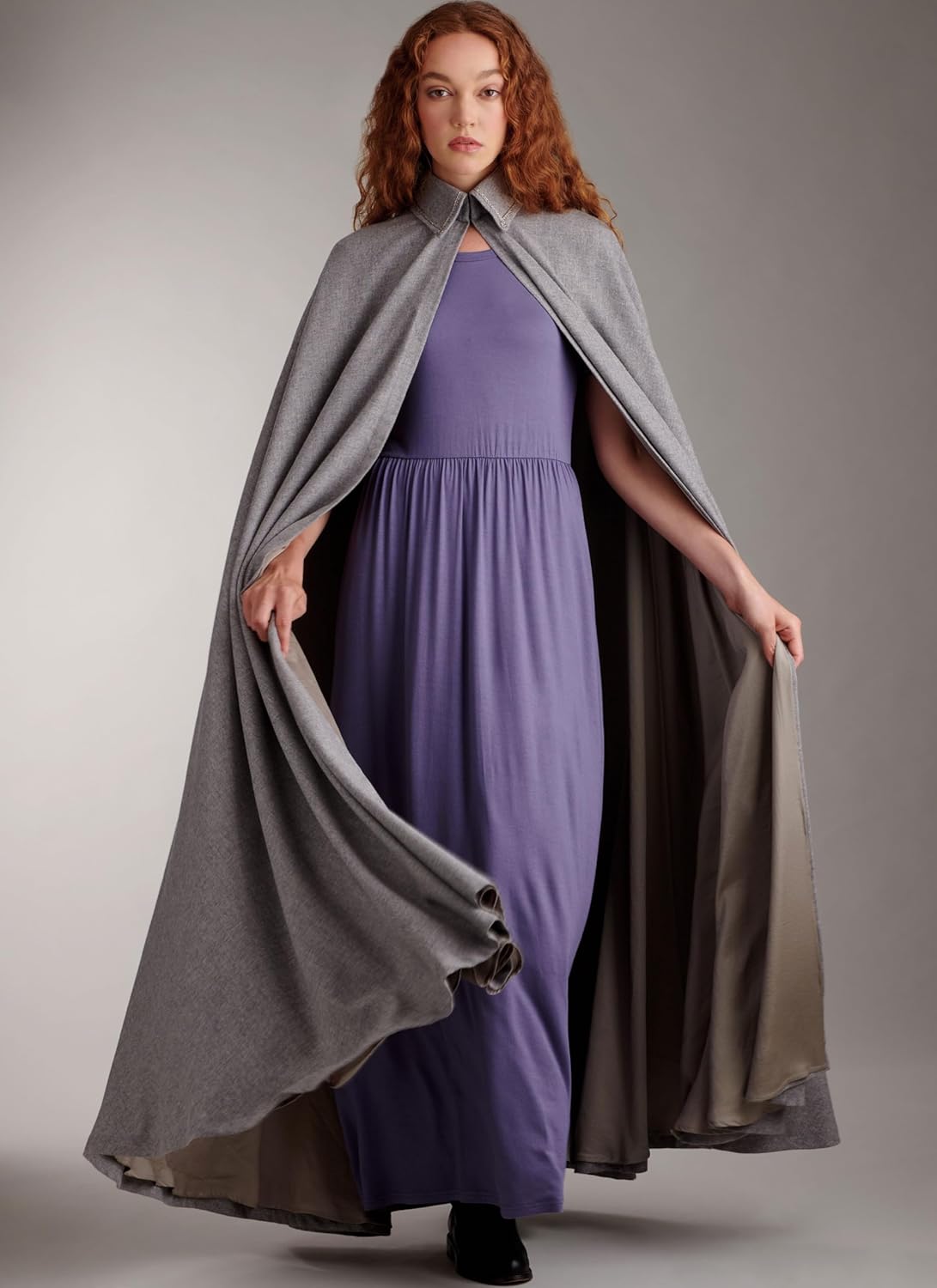 Simplicity SS9944A Easy to Make Misses' Fully Lined Capelet and Cape Sewing Pattern Packet by Scissor IMP Workshop, Design Code S9944, Sizes XS-S-M-L-XL