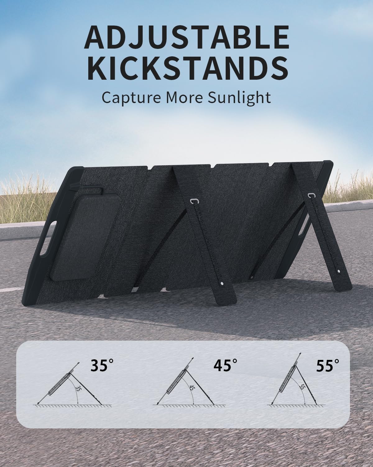 Adjustable Kickstands for Solar Panel