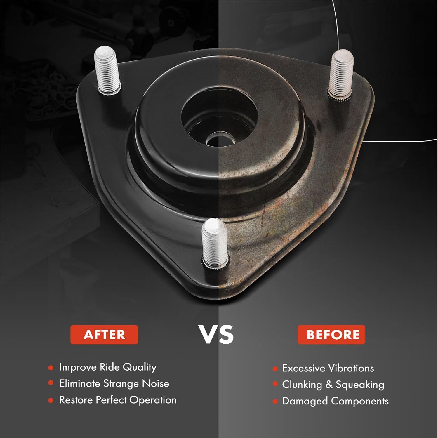 A-Premium Front Suspension Strut Mount Compatible with Dodge Caliber, Jeep Compass Patriot 2007-2017, 05085461AB, 52109987AD