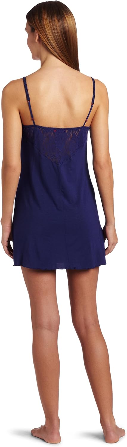 Josie by Natori Sleepwear Women's Magnolia Chemise, Midnight Lace, Large