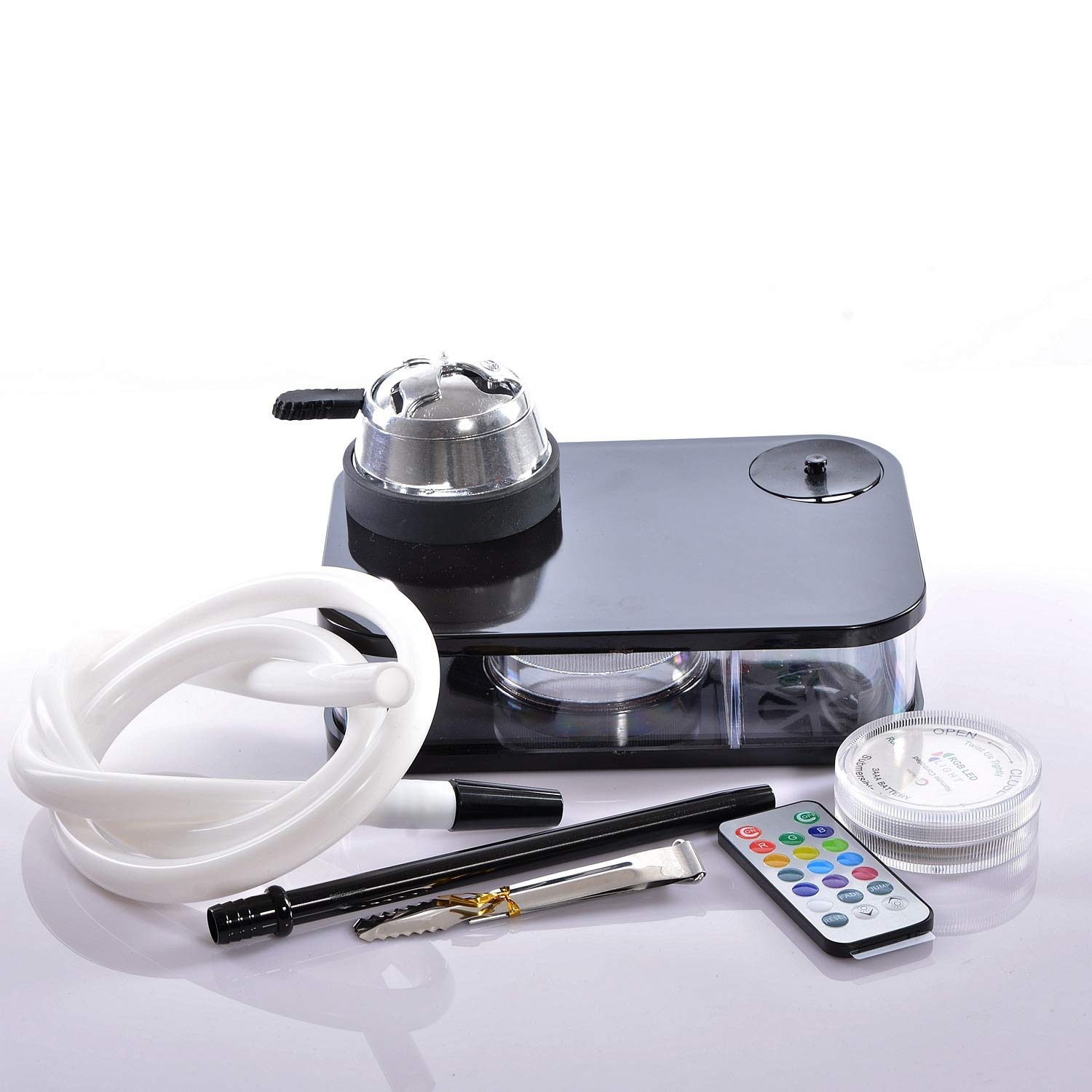 Portable Acrylic Arab Hookah Set - Shisha Bowl Silicone Pipe Gifts