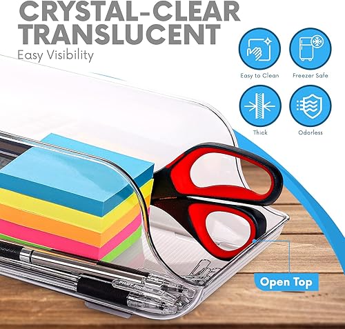 Miniatura 4 de Organizador de latas de soda para despensarefrigerador, paquete de 6, con capacidad para hasta 9 latas (7 onzas), organizador de bebidas y alimentos