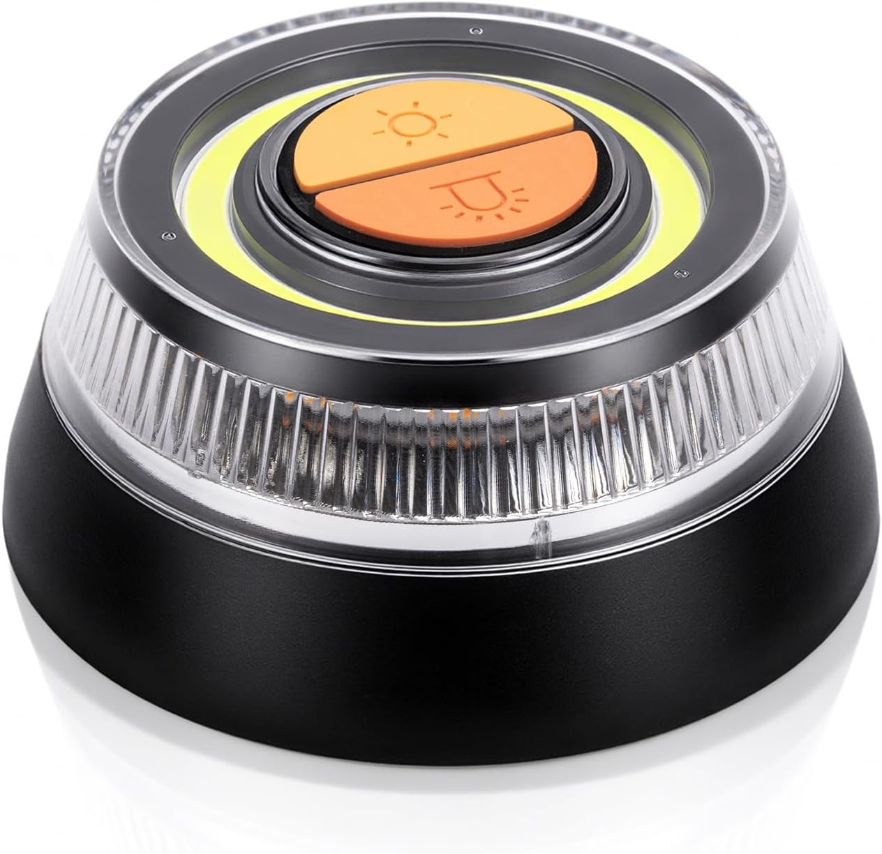 – Emergency Warning Light, LED Rotating Beacon with 3 Flash Modes, Battery-Operated Warning Light with Magnet, Emergency Strobe Lights for Car & Motorcycle