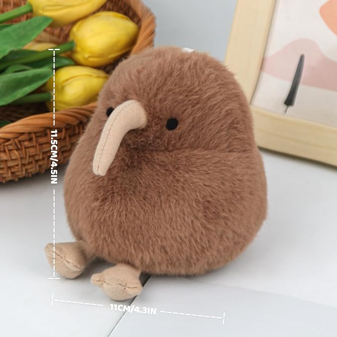 Peluche Kiwi Ave Realista 4.5 Pulgadas - Regalo miniatura 3