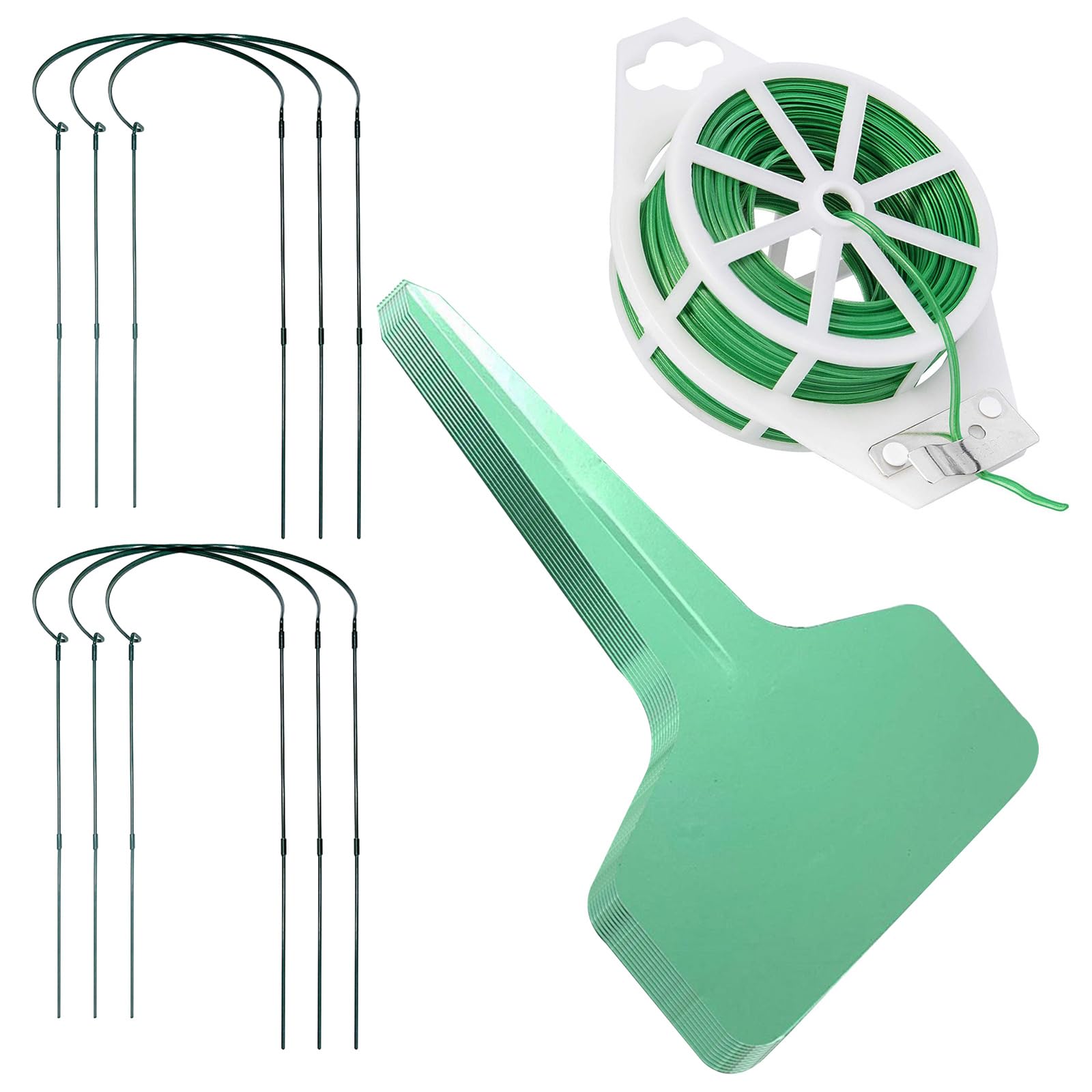 Support de jardin pour plante grimpante et fleurs : lot de 6 tuteurs robustes