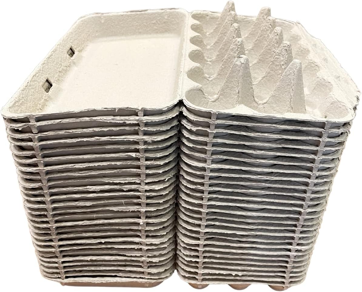 Paper Pulp Egg Cartons For 18 Eggs or Use for Crafting, Parts Storage, Easter (15)