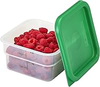 Vista 2 de Cambro Contenedor para almacenamiento de alimentos - Serie Clásica Cuadrada - 2 QT (cuartos) - Grado comercial para preparación de alimentos
