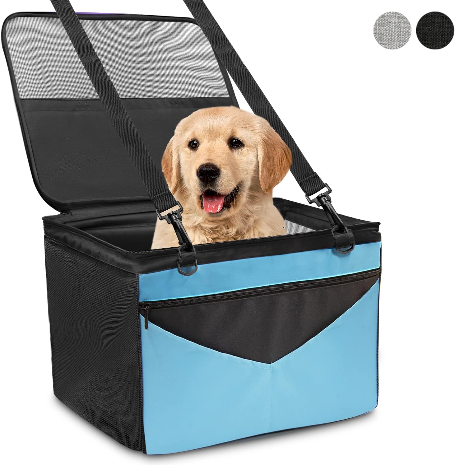 Prodigen Small Dog Car Seat, Dog Booster Seat for Car