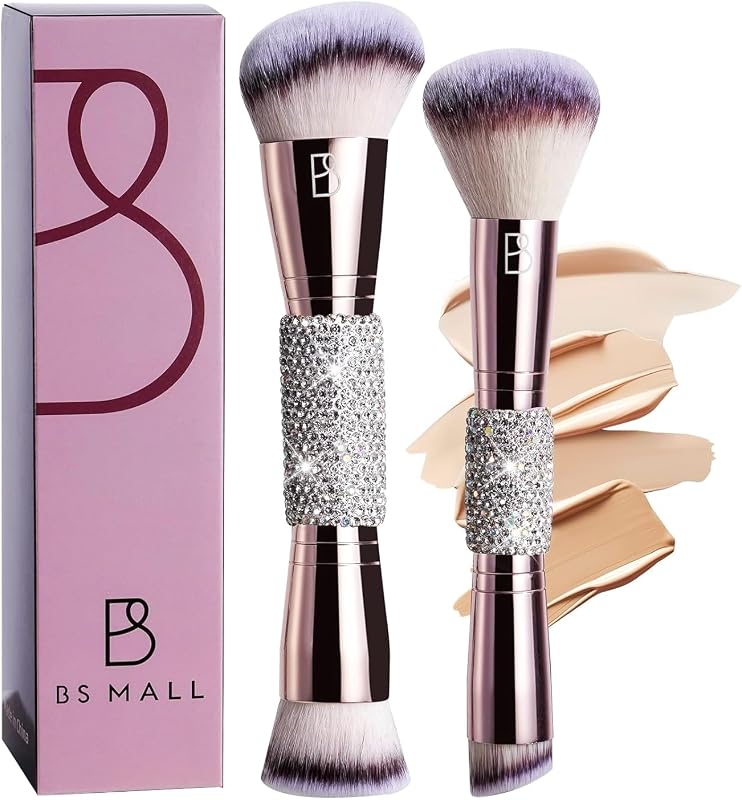 Brochas de maquillaje de doble punta de diamante | Diamante de doble punta para uso profesional y aplicaciones de belleza multiusos.