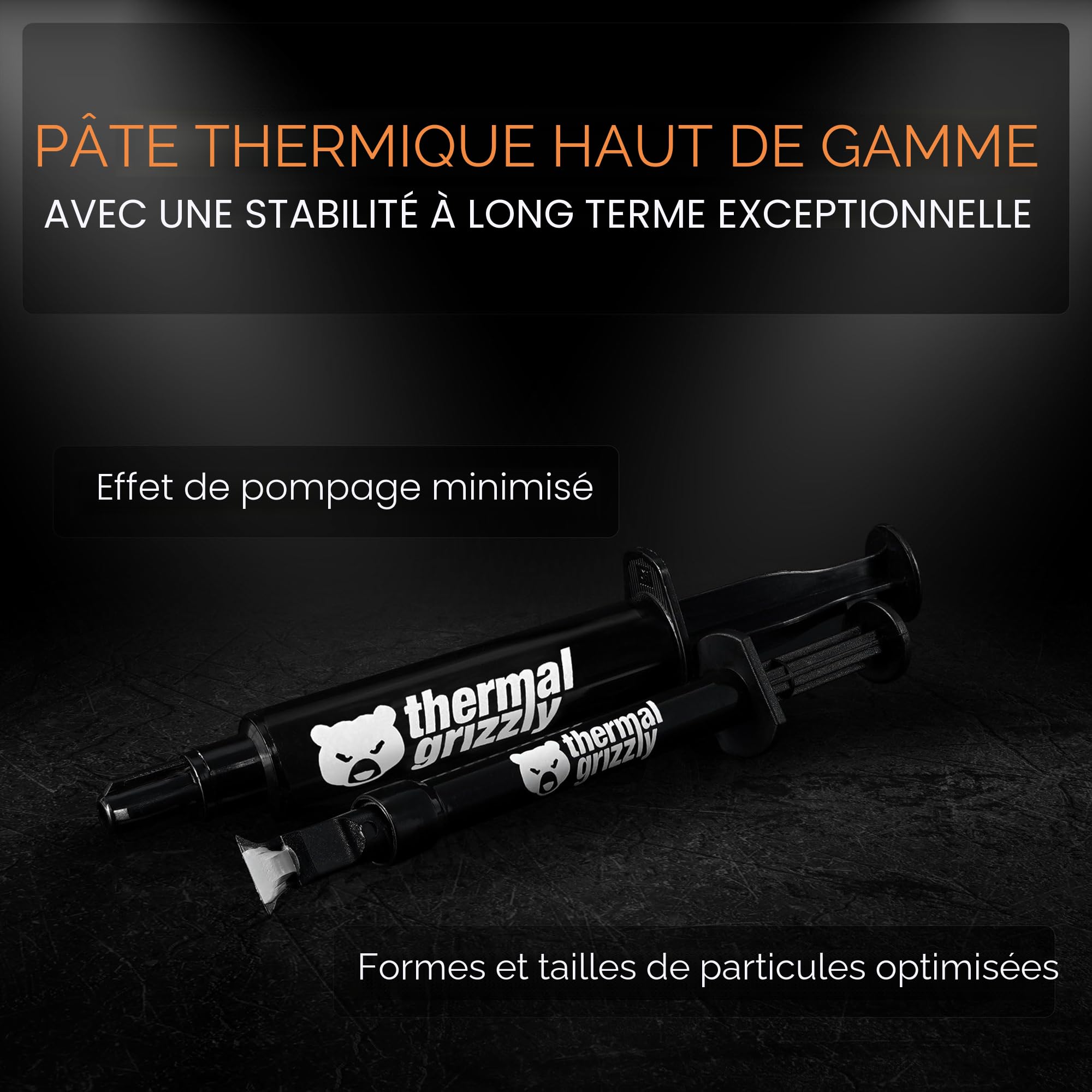 Thermal Grizzly Duronaut – 6 g – Durabilité améliorée et pâte Thermique Haute Performance – pour Une conductivité Thermique maximale Lors de l'overclocking CPU/GPU/PS4/PS5/Xbox