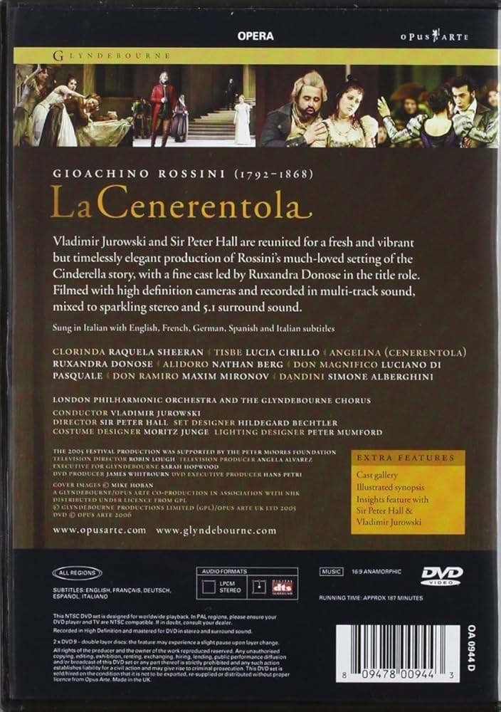その他 La Cenerentola [DVD] [Import] 2mvetro Amazon.com: Rossini - La Cenerentola / Ruxandra Donose