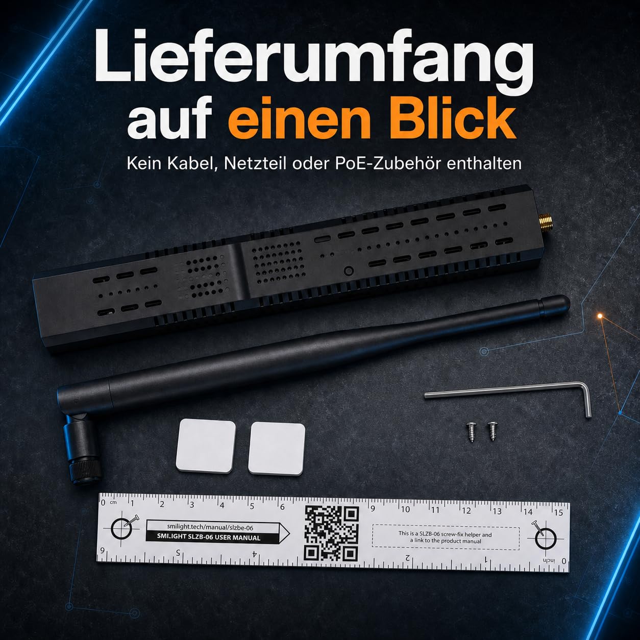 SLZB-06P10 Zigbee 3.0 / Thread Netzwerkadapter mit PoE, Ethernet, USB-C und WLAN – CC2674P10 Koordinator für Home Assistant, Zigbee2MQTT und ZHA