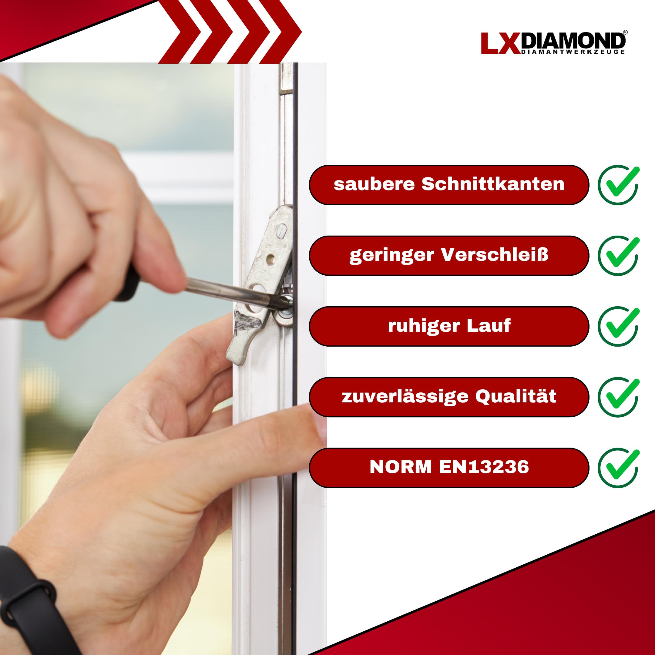 3x Diamant-Trennscheibe 180mm - kompatibel mit Lamello Tanga DX200 Fensterfräse Montagefräse - Diamantscheibe für Beton Mauerwerk Ziegel Stein Universal - 180 mm in Profi Qualität