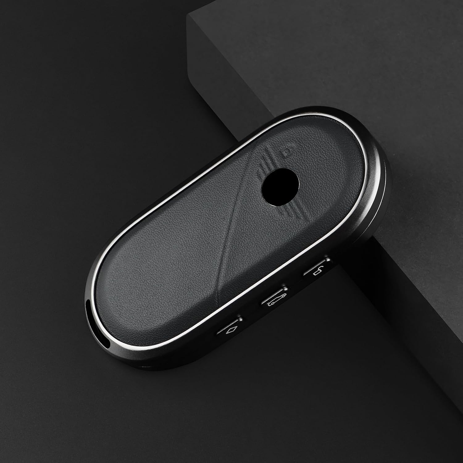 KUNGKIC For Mini Cooper S F65 F66 F67 Countryman U25 ACEMAN J05 Aluminum Alloy Leather Protector Smart Key Case Keychain