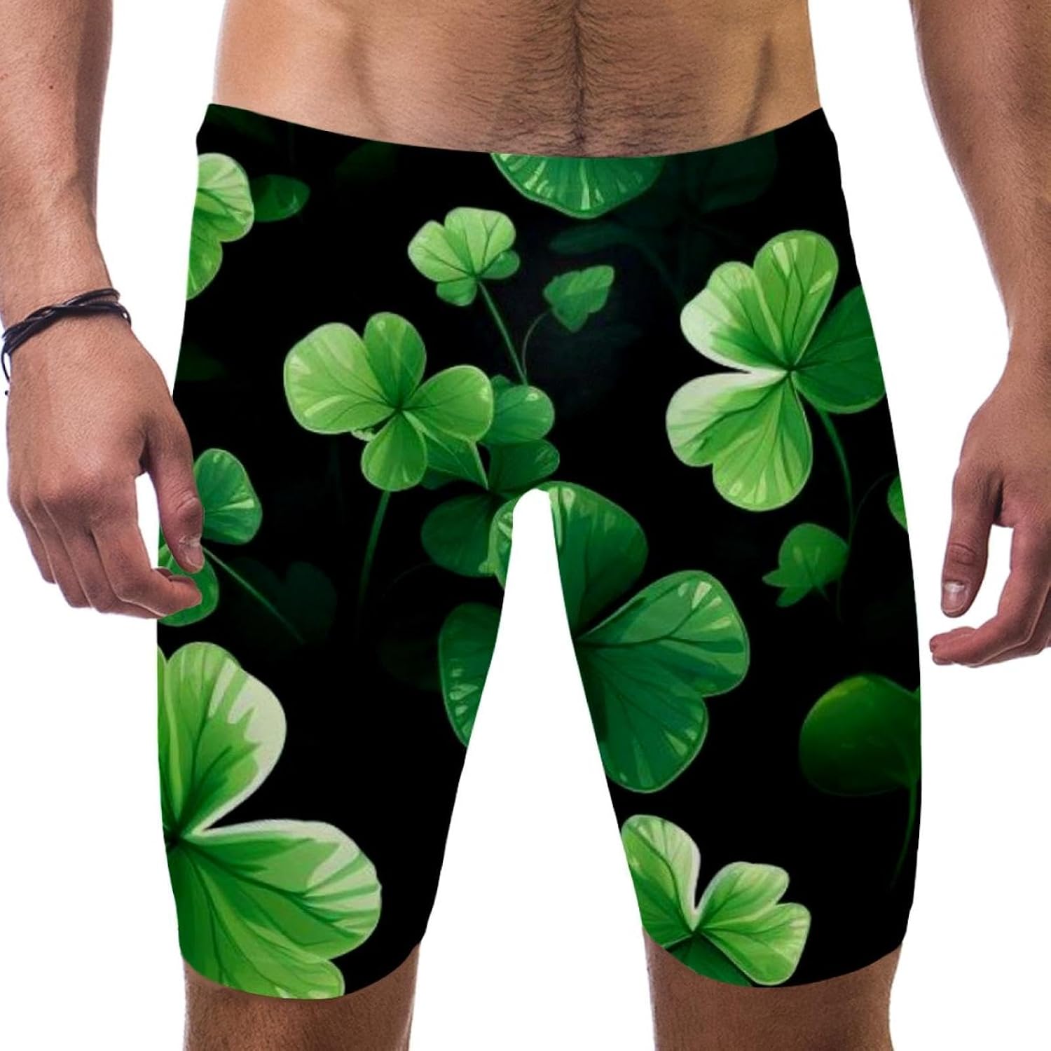 St Patrick's Day Boy's Swimming Jammers Swimming Shorts for Men's Swimming Trunks Tight