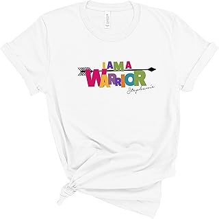 I am a warrior t-shirt with name/Personalised Gift for cancer, heart attack survivor with name/Survivor party tee/Fighter gift