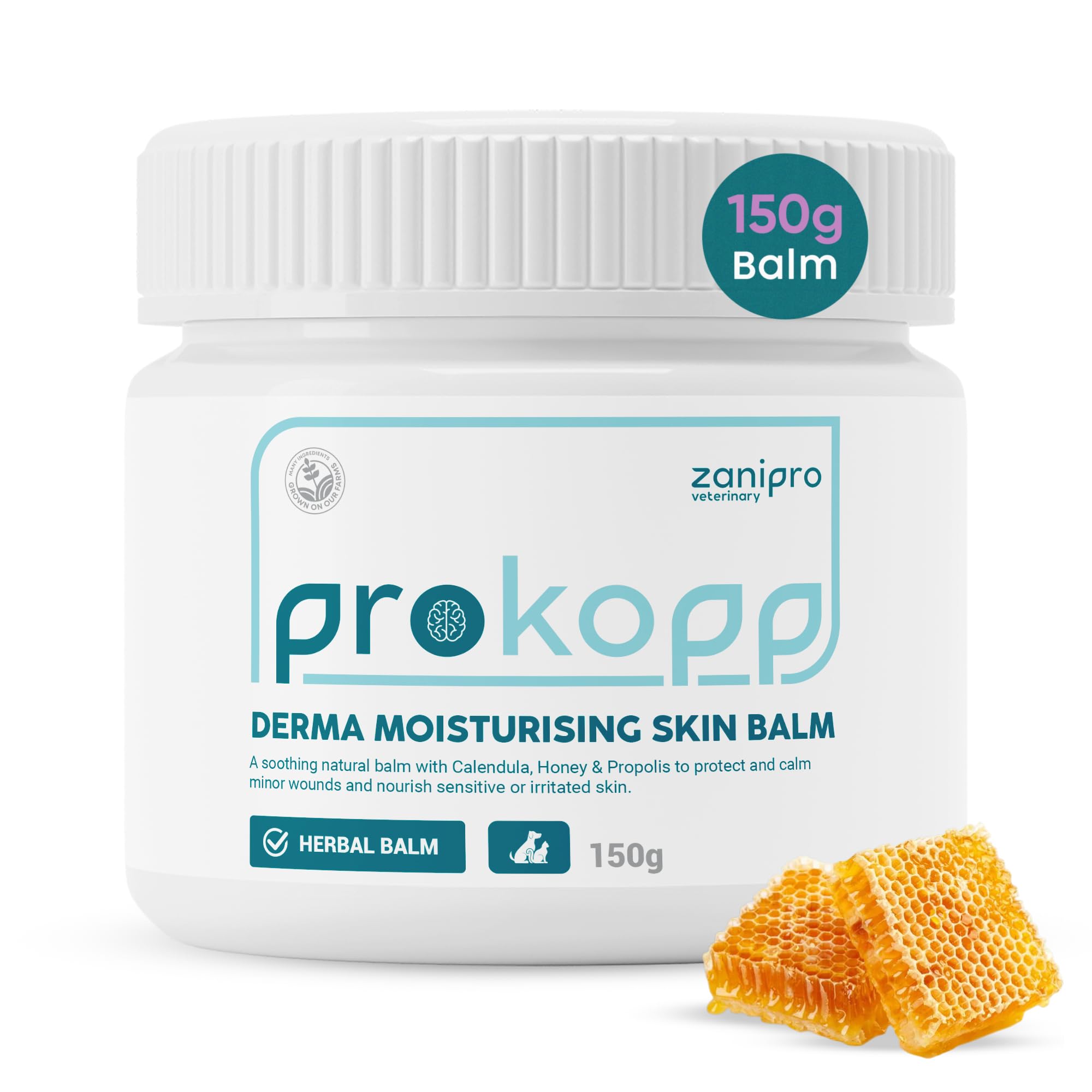 Zanipro Dog Moisturiser for Dry Skin 150g – Natural Dog Nose Balm & Paw Cream for Dogs & Cats, Soothing Skin Irritation Treatment, Cat Wound Cream for Itchy Skin, Dry Nose & Paw Care