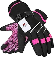 Vista 7 de MOREOK - Guantes de invierno impermeables y resistentes al viento -30°F para hombres/mujeres, guantes térmicos con Thinsulate 3M para pantalla